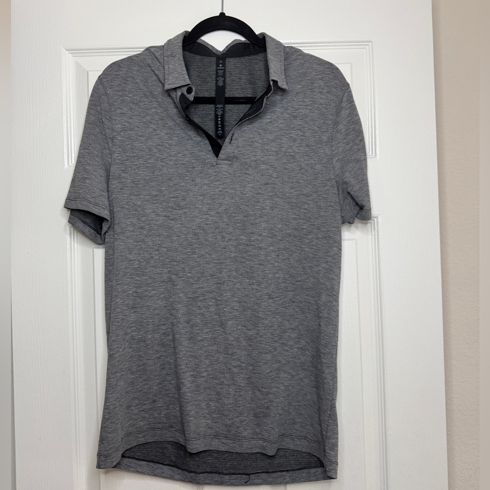Lululemon Men’s Polo Shirt Gray Golf